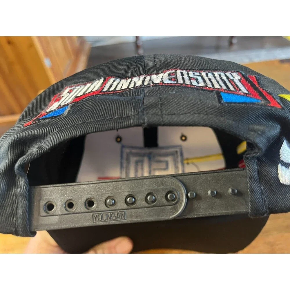 Vintage NASCAR Snapback Hat 50th Anniversary Black Racing Chase Authentics